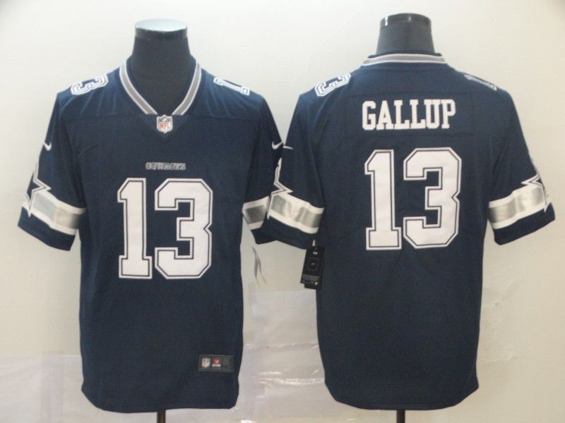 Men Dallas cowboys 13 Gallup Blue Nike Vapor Untouchable Limited Player NFL Jerseys